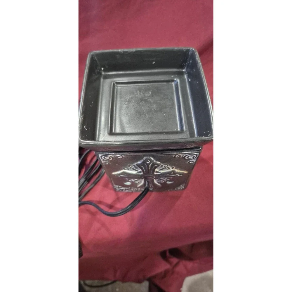 Scentsy Hope Cross Celtic Charity Full Size Wax Warmer Retired Rustic Lighted